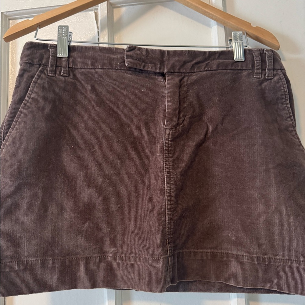 GAP Brown Corduroy Mini Skirt